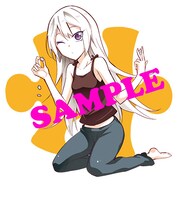 ゲーマーズ、メロンブックス、COMIC ZINの特典には、このイラストが使用されている。