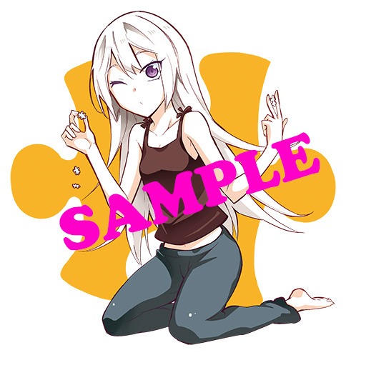 ゲーマーズ、メロンブックス、COMIC ZINの特典には、このイラストが使用されている。