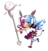 昼公演「「ブリデコ プレゼンツ『Aliceの世界をより深く識るために』BK学園勉強会」にて配布されるポストカードのイラスト。