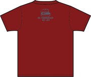 Tシャツ「ハンバーガーマニア」のエンジ色。