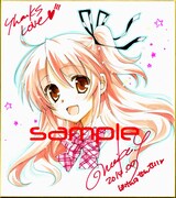 谷村まりかによる「ほけんのせんせい」の色紙。