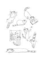 今日マチ子「猫嬢ムーム」カット