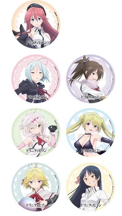 各店ではコラボメニューを注文した人に、推しキャラクターのコースターをプレゼントする。(c)サイトウケンジ・奈央晃徳／KADOKAWA 富士見書房／トリニティセブン製作委員会