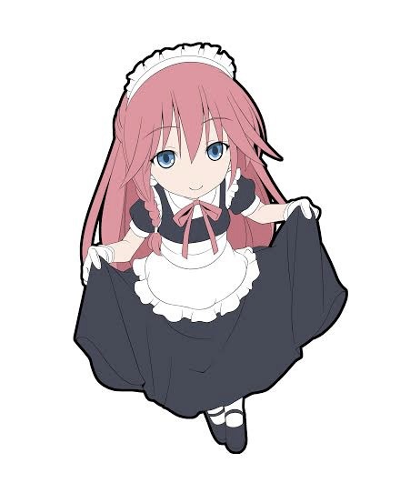 ラバーストラップになる、メイド服を着た浅見リリスのイラスト。(c)サイトウケンジ・奈央晃徳／KADOKAWA 富士見書房／トリニティセブン製作委員会