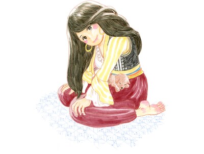 岩本ナオの新作「金の国 水の国」の予告カット。