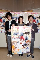 （左から）前野智昭、斎藤千和、小林裕介。