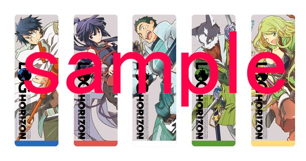 一部書店で配布されている「ログ・ホライズン」のクリアしおり。