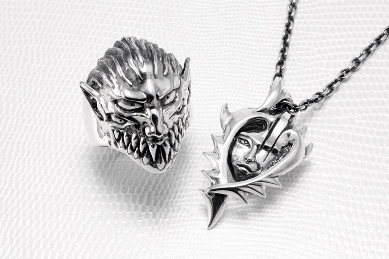 ハンドメイド怪獣、ペンダントヘッド、パラジウム金合金