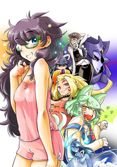 「人身御供の緋山さん」扉ページのカット。