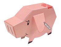 「七つの大罪」店頭装飾コンテストで10店舗に投票するともらえるホークのペーパークラフト。