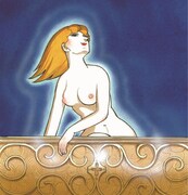 「手塚治虫の美女画展」で展示される「I.L」。(c)手塚プロダクション