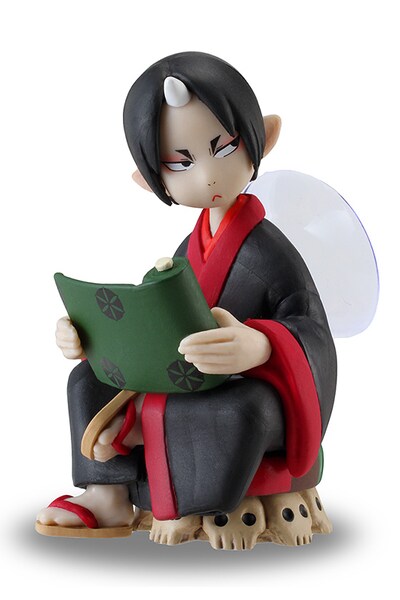 「鬼灯の冷徹」16巻限定版に付く「地獄を陰で支える鬼灯の吸盤付きスタンド」。