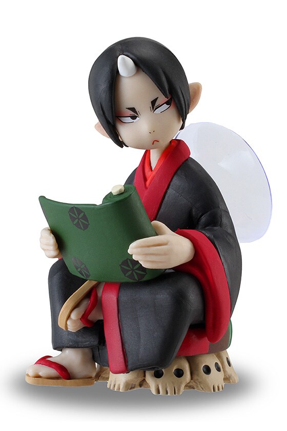 「鬼灯の冷徹」16巻限定版に付く「地獄を陰で支える鬼灯の吸盤付きスタンド」。