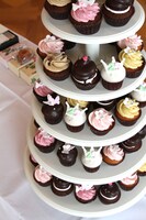 来場者には可愛らしいカップケーキが振る舞われた。