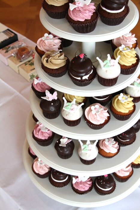 来場者には可愛らしいカップケーキが振る舞われた。