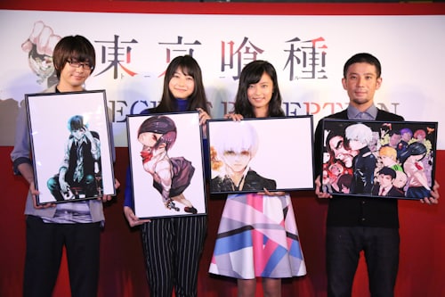 （左から）花江夏樹、雨宮天、小島瑠璃子、森田修平。