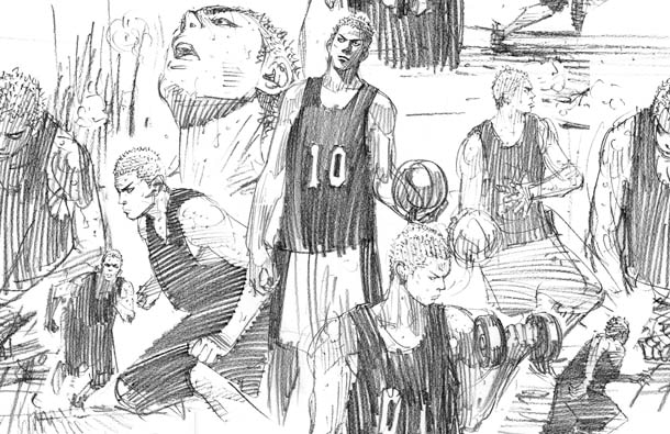 井上雄彦による描き下ろしのイラスト。