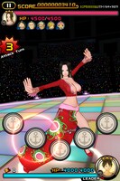 「ONE PIECE DANCE BATTLE」のプレイ画面。(c)尾田栄一郎／集英社・フジテレビ・東映アニメーション (c)BANDAI NAMCO Games Inc.