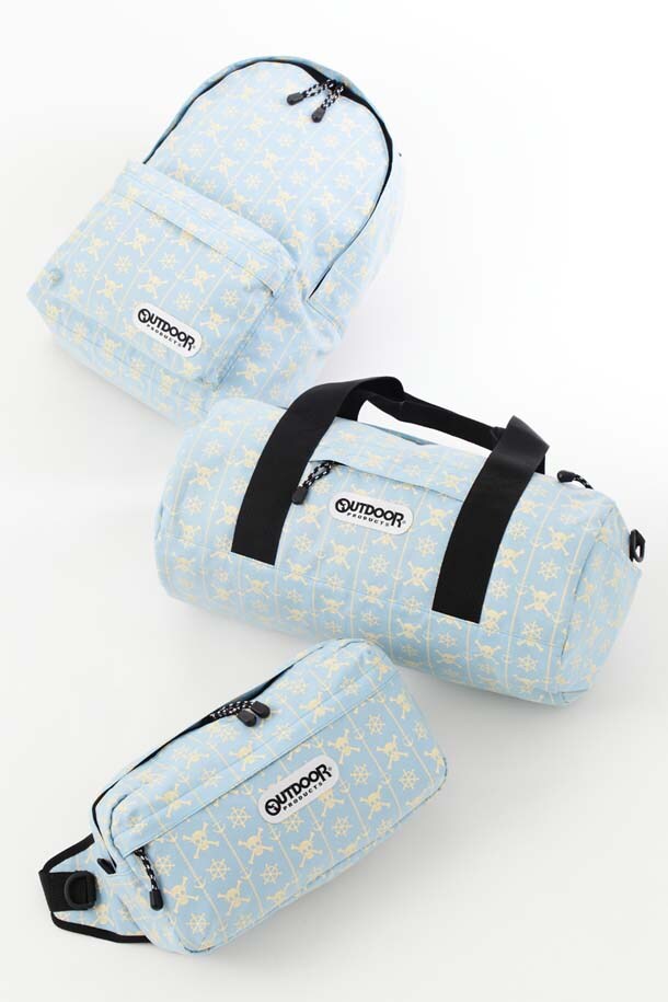 （上から）デイバッグ、ドラムボストンバッグ、ヒップバッグ。(c)尾田栄一郎／集英社・フジテレビ・東映アニメーション