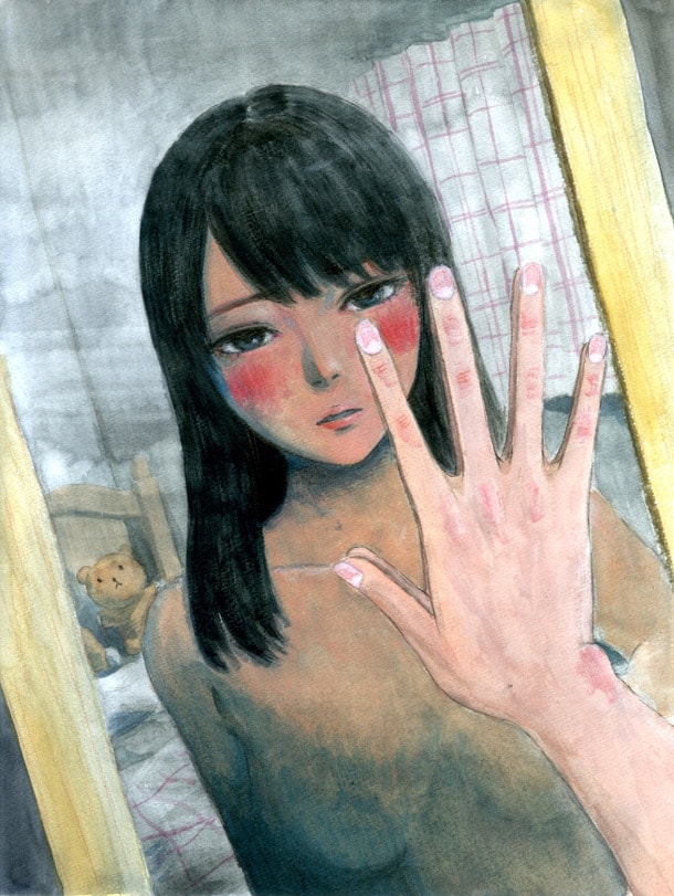 「ぼくは麻理のなか」4巻のカバーイラスト。