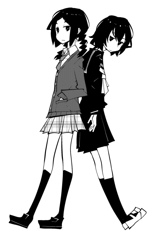 道満晴明による、「花とアリス殺人事件」マンガ版の予告カット。