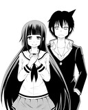 櫻井あつひとによる新連載「辻浦さんとチュパカブラ」のカット。