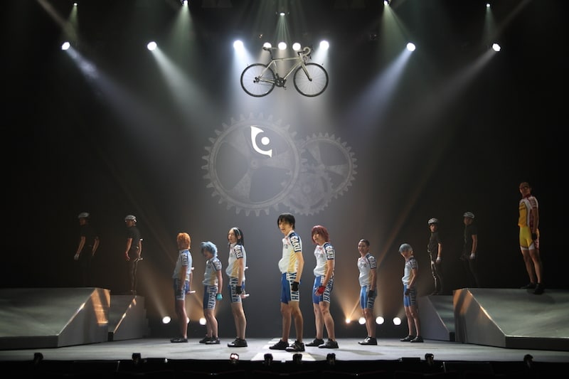 「『弱虫ペダル』箱根学園篇～野獣覚醒～」ゲネプロの様子。(c) 渡辺航（週刊少年チャンピオン）2008／弱虫ペダル製作委員会2013 (c) 渡辺航（週刊少年チャンピオン）／マーベラス、東宝、ディー・バイ・エル・クリエイション