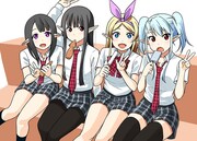 コミック電撃だいおうじVOL.14でセンターカラーを飾っている、三浦ゆあん「あくまでじょし」。