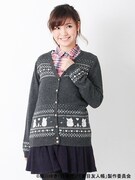 「ニャンコ先生ジャガードカーディガン」