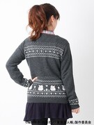 「ニャンコ先生ジャガードカーディガン」