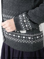 「ニャンコ先生ジャガードカーディガン」