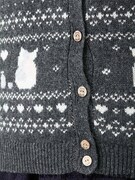 「ニャンコ先生ジャガードカーディガン」