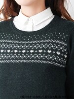 「ニャンコ先生ジャガードニットプルオーバー」