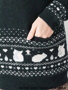 「ニャンコ先生ジャガードニットプルオーバー」