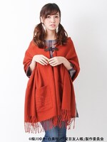 「フード付きストール」