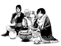 「王者の遊戯ミニカレンダー2015」にプリントされる描き下ろしイラスト。