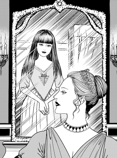 「伊藤潤二の美少女残酷童話 白雪姫編」のカット。