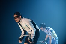 舞台「『弱虫ペダル』箱根学園篇～野獣覚醒～」ゲネプロの様子。アブゥ！