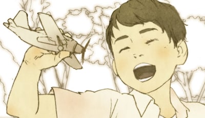 中田春彌がDJ KRUSHのヒストリーを描いた「DJ KRUSH: Building It」の1コマ。