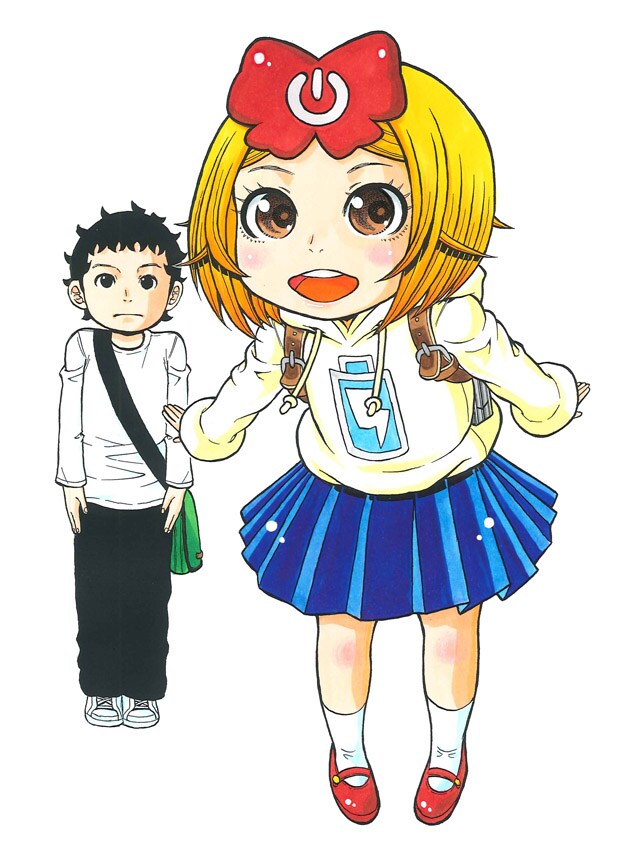 沼田純による新連載「行徳の漫画家とイトの日記」のカット。