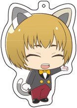 ガラポン屋台「心臓を捧げよ！調査兵団ガラポン」景品のアクリルキーホルダー。(c)諫山創・講談社/「進撃の巨人」製作委員会 (c)NAMCO LTD.