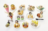 「進撃の巨人 in ナンジャタウン」に登場するデザートとフード。(c)諫山創・講談社/「進撃の巨人」製作委員会 (c)NAMCO LTD.