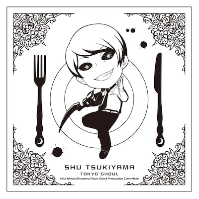 月山のイラストをあしらったハンカチ。(c)石田スイ／集英社・東京喰種製作委員会