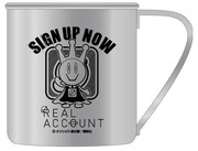 「リアルアカウント ステンレスマグ」2015年1月中旬発売予定。(c)オクショウ・渡辺静／講談社