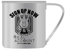 「リアルアカウント ステンレスマグ」2015年1月中旬発売予定。(c)オクショウ・渡辺静／講談社