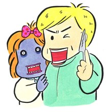 西原理恵子によるカット。