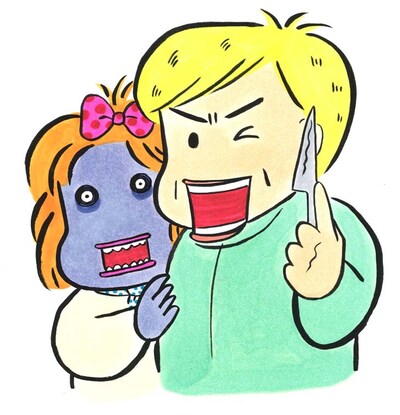 西原理恵子によるカット。