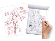 お仕事体験玩具「14日間マンガ家コース」の使用イメージ。(c) TOMY (c)Nihon Manga Juku