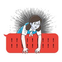 「コップのフチ子」LINEスタンプのサンプル￼ (c)タナカカツキ / KITAN CLUB