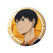 影山飛雄の缶バッジ。(c)古舘春一／集英社・「ハイキュー!!」製作委員会・MBS